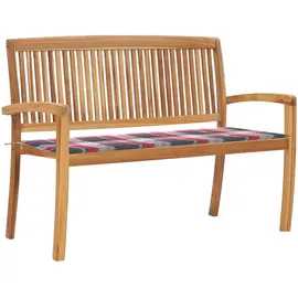 vidaXL Stapelbank 128,5 x 50 x 90 cm Braun/Rot