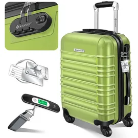 Kesser Hartschalen-Trolley 4-Rollen Cabin 55 cm / 55 l grün