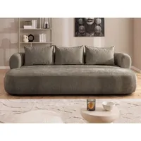 Home affaire Big-Sofa LUSSAC 4-Sitzer Design-Sofa mit Zierkissen, Maße B/T/H: 242/123/78 cm, hoher Sitzkomfort und modernes Design, Sofa ohne Bettfunktion braun