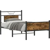 "Rabatt" Bettgestell Komfort - mit Lattenrost - ohne Matratze - Räuchereiche 90x190 cm Holzwerkstoff - Klassische Betten CC18674 - Braun