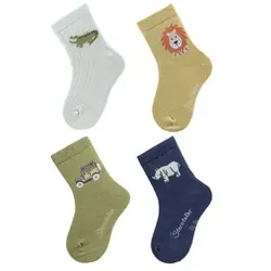 Sterntaler Socken 4er-Pack Safari helltürkis, 23/26