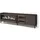 SKRAUT HOME TV-Lowboard 212x61x35 cm Dunkler Eiche/Schwarz Holzwerkstoff