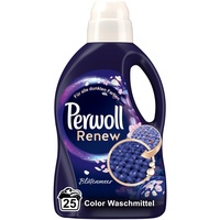 Perwoll Renew Blütenmeer Flüssigwaschmittel (25 Wäschen), Waschmittel für schwarze Wäsche, Feinwaschmittel belebt dunkle Farben & reinigt sanft, mit verführerischem Duft