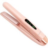 SUNMAY Voga Glätteisen Kabellos, Glätteisen Locken und Glätten 2 in 1, Tragbares USB Glätteisen, Akku-Haarglätter Mini Reiseglätteisen für unterwegs, 3 Ainstellbaren Temperaturen, 5000mAh (Rosa)