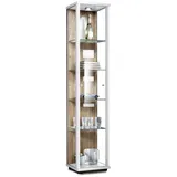 K-Möbel Glasvitrine C1014 176 x 37 x 33 cm