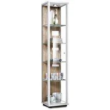 K-Möbel Glasvitrine C1014 176 x 37 x 33 cm