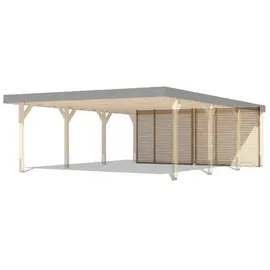 Karibu Rückwand für Leimholz Doppelcarport 540 x 200 cm