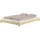 Erst-Holz Flaches Futon-Doppelbett 140 x 200 cm Braun