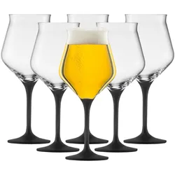 Eisch Craft Beer Experts Kelch 435 ml 6er Set Schwarz