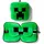 Puckator Minecraft Creeper Reisekissen 30 x 20 cm Grün