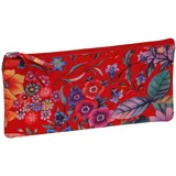 Clairefontaine 410104C Schlampermäppchen aus Leder Celeste Flach, 11 x 22cm, 1 Stück, Rot