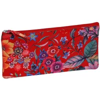 Clairefontaine 410104C Schlampermäppchen aus Leder Celeste Flach, 11 x 22cm, 1 Stück, Rot