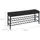 Relaxdays Schuhbank 100 x 50 x 30 cm schwarz / schwarz