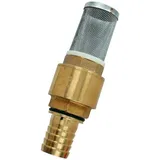 CORNAT Saugfilter 1 1/4" Messing silberfarben