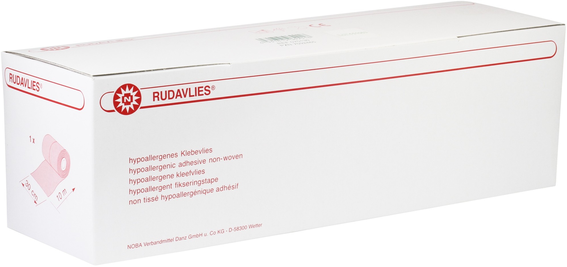 RUDAVLIES querelastisches Klebevlies gerollt 10 m