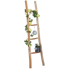 Relaxdays Dekoleiter 150 x 35 x 5 cm Braun