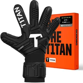 T1TAN Classic 1.0 Black-out Torwarthandschuhe mit Fingerschutz - Black-Out - 10