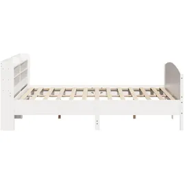 vidaXL Massivholzbett 180 x 200 cm Weiß