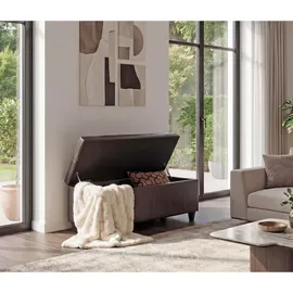 MCW Sitzbank Kriens Kunstleder Braun 45 x 114 x 45 cm