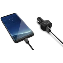 Green Cell 1x USB-C 24W Power Delivery 1x USB Quick Charge 3.0 (CAD33) - Schwarz