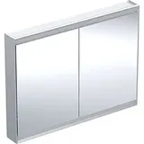 Geberit ONE Spiegelschrank ComfortLight, 2 Türen, AP-Montage, 120cm, Aluminium eloxiert