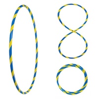 Hoopomania Hula-Hoop-Reifen Bunter Hula Hoop Reifen, faltbar, Ø100cm Blau-Gelb blau|gelb Ø 100 cm