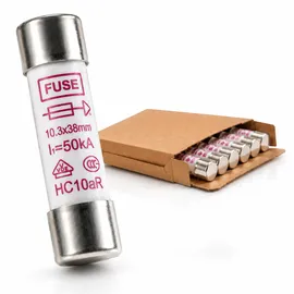 Peaktech 7530 - Sicherung 10A / 1000V 10,3x38mm Keramik 10 Stück