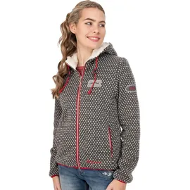 Almgwand Münsterhöhe Jacke Anthrazit-Beige 40