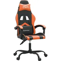 VidaXL Gaming-Stuhl Drehbar Schwarz und Orange