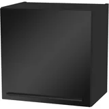 BASIC by Balculina Hängeschrank »Jazz 50er Hängeschrank, Küchenschrank BxHxT 50x50x31 cm«, (1 St.), Hängeschrank mit 1 Tür und 1 Einlegeboden, schwarz