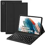 SENGBIRCH Samsung Galaxy tab a8 hülle mit Tastatur - Bluetooth Tastatur mit Magnetische SchutzHülle (Deutsches Layout) für Samsung Tab A8 10.5' - Schwarz