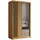 masseno Schwebetürenschrank NELVIA 120 x 216 x 61 cm Eiche Artisan
