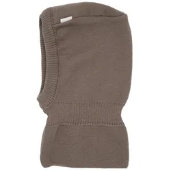Schlupfmütze MAXIMO, Baby, Gr. 49, grau (taupe), Strick, Wolle, unifarben, casual, Mützen, aus Wolle
