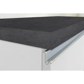 kochstation KS-Sole Kücheninsel 160 cm 2 Türen 4 offene Fächer weiß