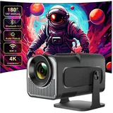 Salange HY320 Mini Beamer,4k Unterstützt Heimkino Projektor,Android 11.0 Video Projector,Unterstützt 1080P WiFi6 BT 5.2,Tragbarer Beamer Handy Outdoor,Auto Trapezkorrektur