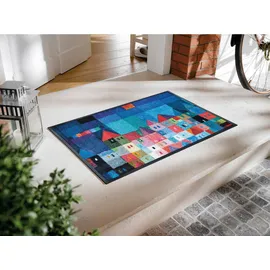 Wash+Dry Wash & Dry Fußmatte Colourful H. 50 x 75 cm Polyamid Bunt