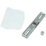 MS Beschläge - Schnäpper mit Gegenstück Balkontürgriff Terrassentürgriff Universalschnäpper Weiß - RAL9016