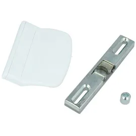 MS Beschläge - Schnäpper mit Gegenstück Balkontürgriff Terrassentürgriff Universalschnäpper Weiß - RAL9016