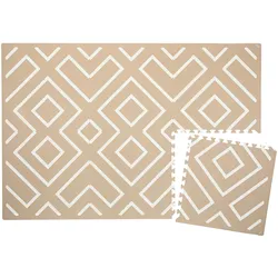 eeveve Puzzlematte Modern Blocks - Desert Sand, beige