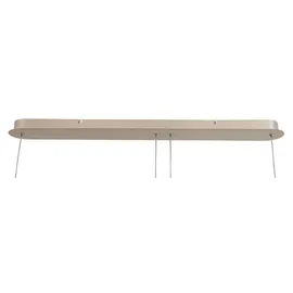 Novel Lakewood 3-flg. 85,00 cm länglich/silber/Aluminium