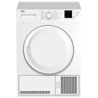 BEKO Kondenstrockner DCU7330N1, 7 kg, Trommelinnenbeleuchtung, Allergikergeeignet weiß
