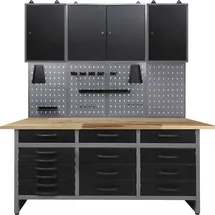 Ondis24 Lochwand Metall 160 cm schwarz