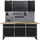 Ondis24 Lochwand Metall 160 cm schwarz
