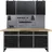 Ondis24 Lochwand Metall 160 cm schwarz