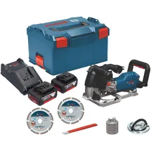 Bosch GNF 18V-40 Mauernutfräse 18 V 40 mm inkl. 2x Akku 5,0 Ah + Ladegerät + L-Boxx