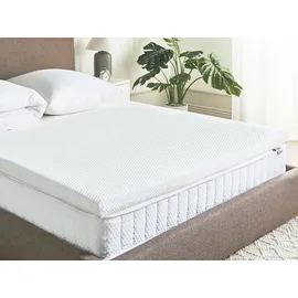 Beliani Gracious Matratzenauflage 160 x 200 cm Weiß