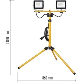EMOS Emos, LED-Strahler HOBBY SLIM, 2x 20W + Stativ