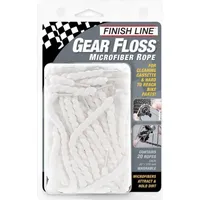 Finish Line Gear Floss Reinigungsfäden 20 Stück Weiß