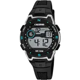 Calypso Digital Crush 36 mm Kunststoffgehäuse Schwarz Silikonarmband Schwarz