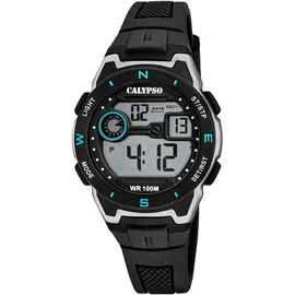 Calypso Digital Crush 36 mm Kunststoffgehäuse Schwarz Silikonarmband Schwarz